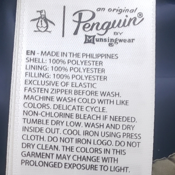 Mens Original Penguin Quilted Jacket XXL - Picture 8 of 8